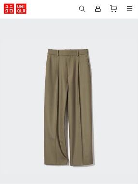 Uniqlo Wide-Leg High-Rise Pants in